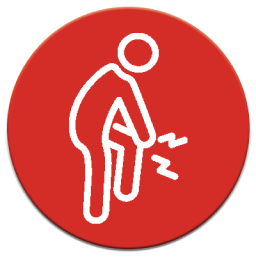 icone représentant un patient souffrant de RCH avec des douleurs articulaires